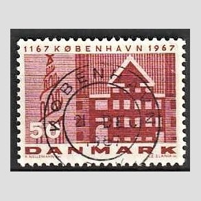 FRIM�RKER DANMARK | 1967 - AFA 456 - K�benhavn 800 �r - 50 �re brunr�d - Lux Stemplet 