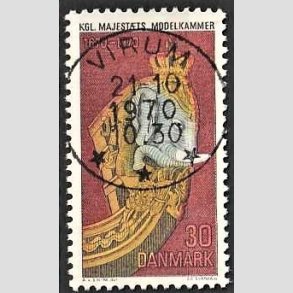 FRIM�RKER DANMARK | 1970 - AFA 498 - Orlogsmuseet 300 �r - 30 �re flerfarvet - Pragt Stemplet Virum