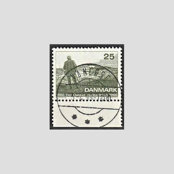 FRIMRKER DANMARK | 1966 - AFA 443 - Det Danske Hedeselskab - 25 re mrkgrn - Pragt Stemplet Vanlse
