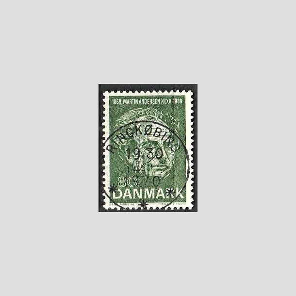 FRIMRKER DANMARK | 1969 - AFA 485 - Martin Andersen Nex - 80 re grn - Pragt Stemplet Ringkbing