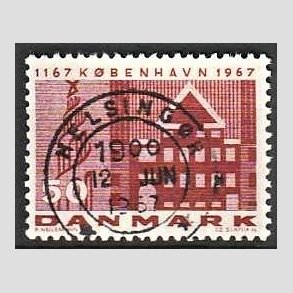 FRIM�RKER DANMARK | 1967 - AFA 456 - K�benhavn 800 �r - 50 �re brunr�d - Lux Stemplet 