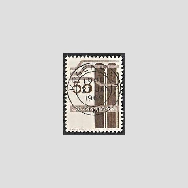 FRIMRKER DANMARK | 1968 - AFA 474 - Danmarks industri - 50 re brun - Pragt Stemplet