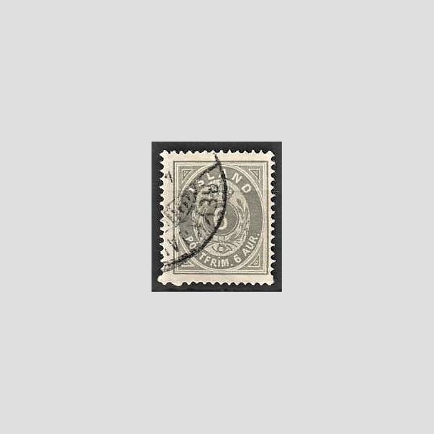 FRIMRKER ISLAND | 1875-76 - AFA 7 - 6 aur gr tk. 14 - Stemplet