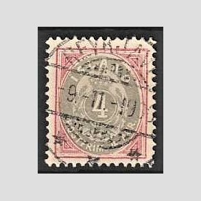 FRIMRKER ISLAND | 1899-1900 - AFA 20 - 4 aur rosa/gr tk. 12 3/4 - Flot Stemplet