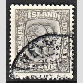 FRIMRKER ISLAND | 1915-18 - AFA 80 - Chr. IX og Frederik VIII - 6 aur gr tk. 14 - Stemplet