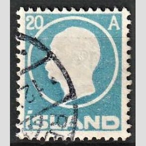 FRIMRKER ISLAND | 1912 - AFA 71 - Kong Frederik VIII - 20 aur bl - Stemplet