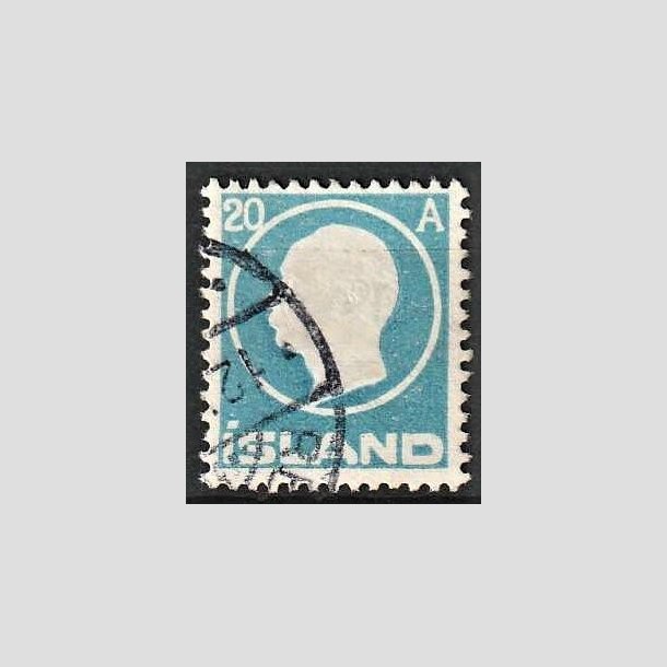 FRIMRKER ISLAND | 1912 - AFA 71 - Kong Frederik VIII - 20 aur bl - Stemplet