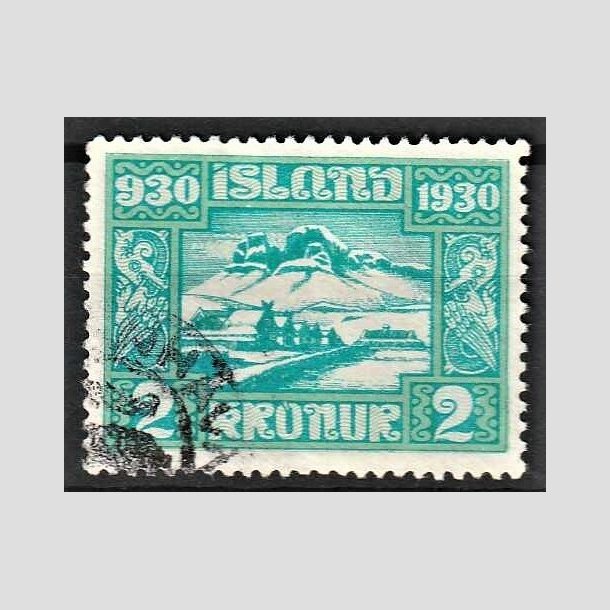 FRIMRKER ISLAND | 1930 - AFA 137 - Alting 1000 rs jubilum - 2 kr. blgrn - Stemplet