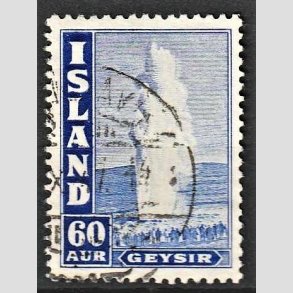 FRIMRKER ISLAND | 1947 - AFA 230B - Geysir - 60 aur bl tk. 11 1/2 - Stemplet