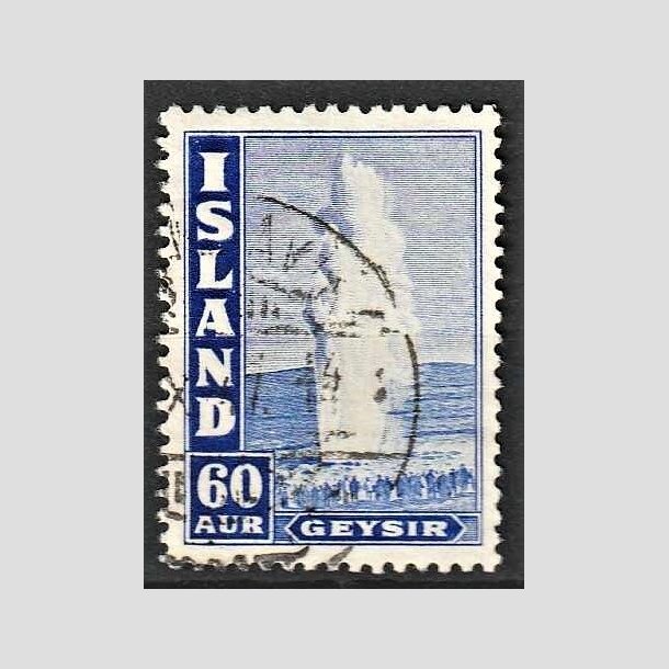 FRIMRKER ISLAND | 1947 - AFA 230B - Geysir - 60 aur bl tk. 11 1/2 - Stemplet