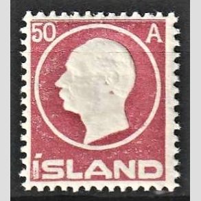 FRIMRKER ISLAND | 1912 - AFA 72 - Kong Frederik VIII - 50 aur lillard - Postfrisk