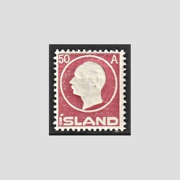 FRIMRKER ISLAND | 1912 - AFA 72 - Kong Frederik VIII - 50 aur lillard - Postfrisk