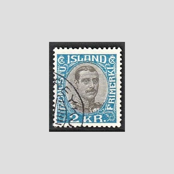 FRIMRKER ISLAND | 1930 - AFA 60 - Christian X - 2 kr. ultramarin/bl - Stemplet