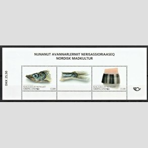 FRIMRKER GRNLAND | 2016 - AFA 729 - Norden, Madkultur - Miniark 25,50 kr. flerfarvet - Postfrisk