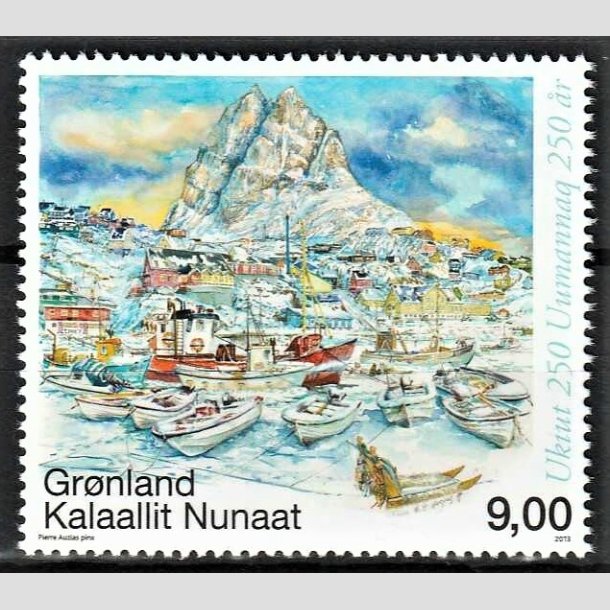 FRIMRKER GRNLAND | 2013 - AFA 649 - Uummannaq. - 9,00 kr. flerfarvet - Postfrisk