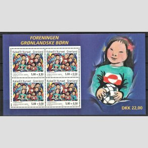 FRIM�RKER GR�NLAND | 2004 - AFA 428a - Foreningen gr�nlanske b�rn. - Miniark flerfarvet - Postfrisk