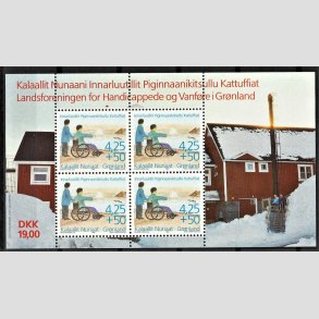 FRIM�RKER GR�NLAND | 1996 - AFA 297a - Handicappede og Vanf�re i Gr�nland. - Miniark flerfarvet - Postfrisk