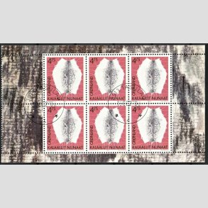 FRIMRKER GRNLAND | 2000 - AFA 364 - Arv og kultur I. - Hfteblok 6 x 4,75 kr. flerfarvet - Pnt stemplet