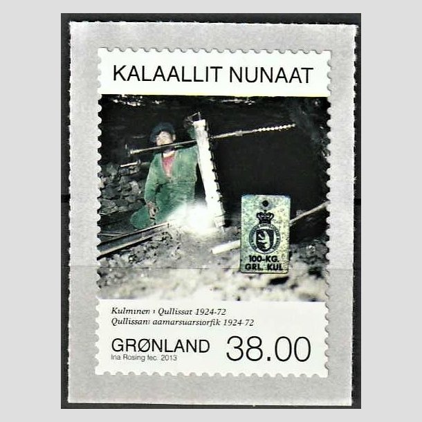 FRIMRKER GRNLAND | 2013 - AFA 635E - Minedrift i Grnland IV. - 38,00 kr. flerfarvet - Postfrisk