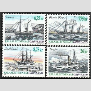 FRIM�RKER GR�NLAND | 2003 - AFA 414-17 - Skibsfart p� Gr�nland II. - 6,75 - 26,00 kr. flerfarvet - Postfrisk