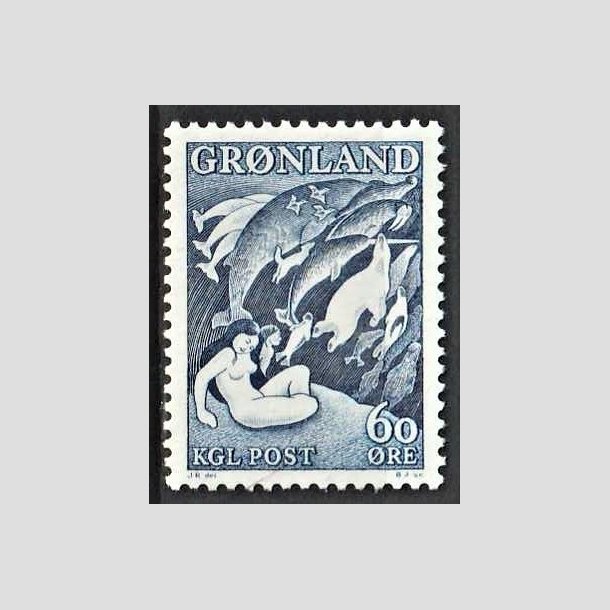 FRIMRKER GRNLAND | 1957 - AFA 39a - Havets Moder - 60 re grligbl - Postfrisk