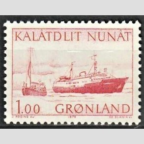 FRIM�RKER GR�NLAND | 1976 - AFA 99 - Postbefordring - 100 �re r�d - Postfrisk