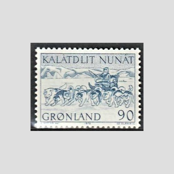 FRIMRKER GRNLAND | 1972 - AFA 80 - Postbefordring - 90 re bl - Postfrisk