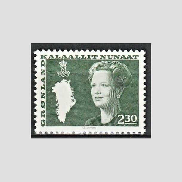 FRIMRKER GRNLAND | 1981 - AFA 127 - Dronning Margrethe - 230 re mrkgrn - Postfrisk