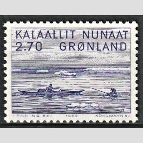 FRIM�RKER GR�NLAND | 1982 - AFA 136 - Jakob Danielsen - 2,70 kr. bl�violet - Postfrisk