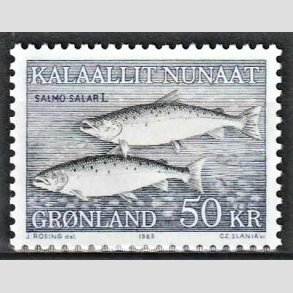 FRIM�RKER GR�NLAND | 1983 - AFA 140 - Sk�llaks - 50 kr. flerfarvet - Postfrisk