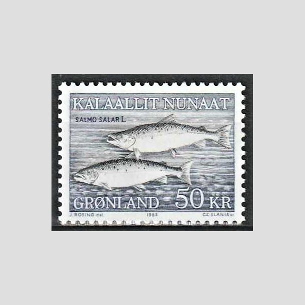 FRIMRKER GRNLAND | 1983 - AFA 140 - Skllaks - 50 kr. flerfarvet - Postfrisk