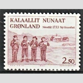 FRIM�RKER GR�NLAND | 1983 - AFA 146 - Hernnhutstationen ved Nuuk - 2,50 kr. r�d - Postfrisk