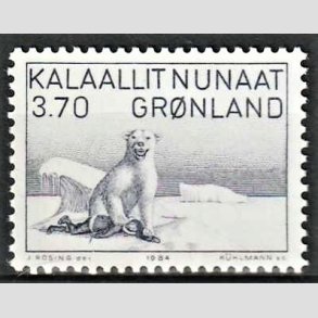 FRIM�RKER GR�NLAND | 1984 - AFA 147 - Maleri af Karale Andreasen - 3,70 kr. gr�bl� - Postfrisk