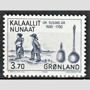 FRIM�RKER GR�NLAND | 1984 - AFA 149 - 1000 �rs serien IV. - 3,70 kr. bl� - Postfrisk