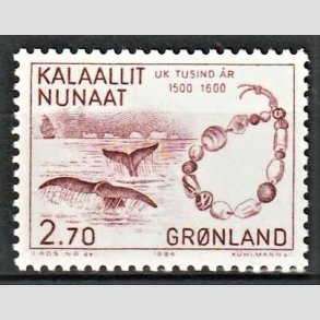 FRIM�RKER GR�NLAND | 1984 - AFA 148 - 1000 �rs serien IV. - 2,70 kr. vinr�d - Postfrisk
