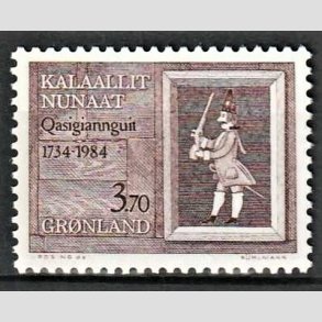 FRIM�RKER GR�NLAND | 1984 - AFA 152 - Christiansh�b 250 �r. - 3,70 kr. brun - Postfrisk