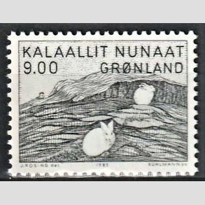 FRIM�RKER GR�NLAND | 1985 - AFA 161 - Gerhard Kleist. - 9,00 kr. gr�nsort - Postfrisk