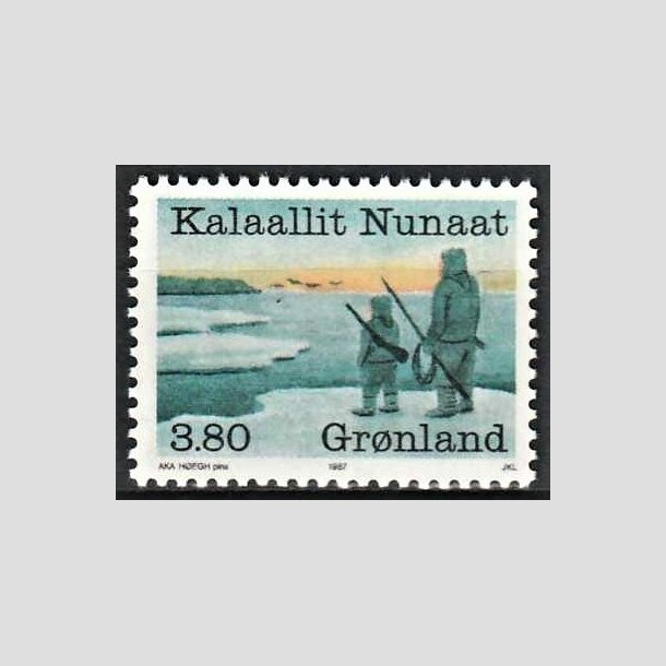 FRIMRKER GRNLAND | 1987 - AFA 173 - Fangererhvervets r. - 3,80 kr. flerfarvet - Postfrisk