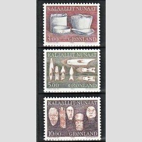 FRIM�RKER GR�NLAND | 1988 - AFA 186-88 - Etnografi - 3,00 - 10,00 kr. i s�t - Postfrisk
