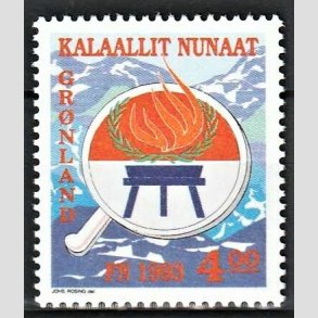 FRIM�RKER GR�NLAND | 1993 - AFA 231 - FN oprindelige folkeslag - 4,00 kr. flerfarvet - Postfrisk
