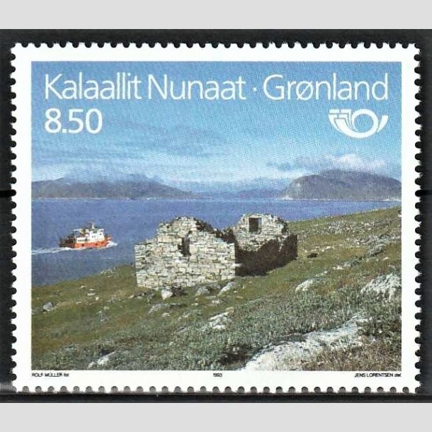 FRIMRKER GRNLAND | 1993 - AFA 236 - Turisme - 8,50 kr. flerfarvet - Postfrisk