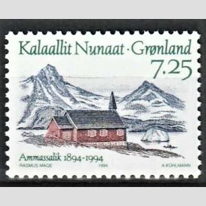 FRIM�RKER GR�NLAND | 1994 - AFA 247 - Ammassalik 100 �r. - 7,25 kr. flerfarvet - Postfrisk
