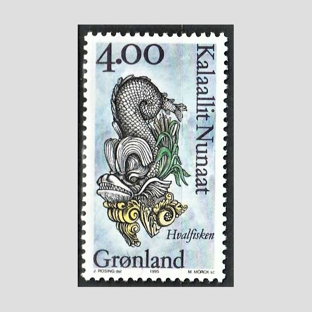 FRIMRKER GRNLAND | 1995 - AFA 279 - Gallionsfigurer II. - 4,00 kr. flerfarvet - Postfrisk