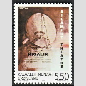 FRIM�RKER GR�NLAND | 2003 - AFA 408 - Europam�rke - 5,50 kr. flerfarvet - Postfrisk