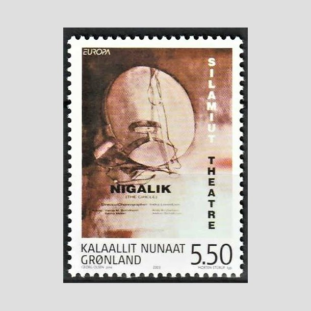 FRIMRKER GRNLAND | 2003 - AFA 408 - Europamrke - 5,50 kr. flerfarvet - Postfrisk