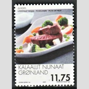 FRIM�RKER GR�NLAND | 2005 - AFA 445 - Europafrim�rke - 11,75 kr. flerfarvet - Postfrisk