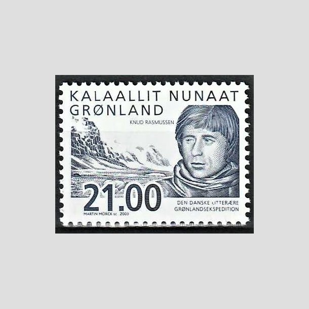 FRIMRKER GRNLAND | 2003 - AFA 402 - Ekspeditioner I. - 21,00 kr. flerfarvet - Postfrisk