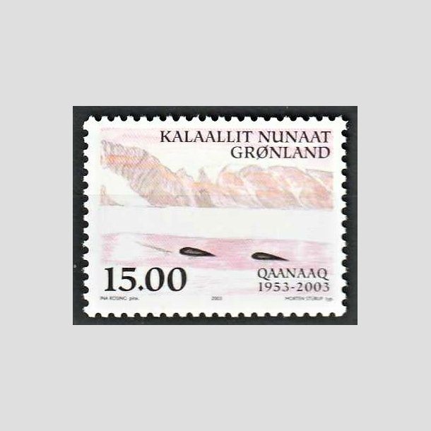 FRIMRKER GRNLAND | 2003 - AFA 407 - Qaanaaq 50 r - 15,00 kr. flerfarvet - Postfrisk