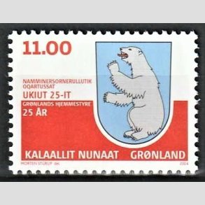 FRIM�RKER GR�NLAND | 2004 - AFA 421 - Hjemmestyre 25 �r. - 11,00 kr. flerfarvet - Postfrisk