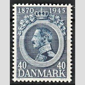 FRIMRKER DANMARK | 1945 - AFA 292 - Kong Christian X 75 r. - 40 re bl - Postfrisk